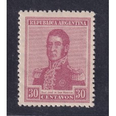 ARGENTINA 1917 GJ 450a ESTAMPILLA NUEVA CON GOMA DE GRAN CALIDAD VARIEDAD PAPEL ACARTONADO U$ 30